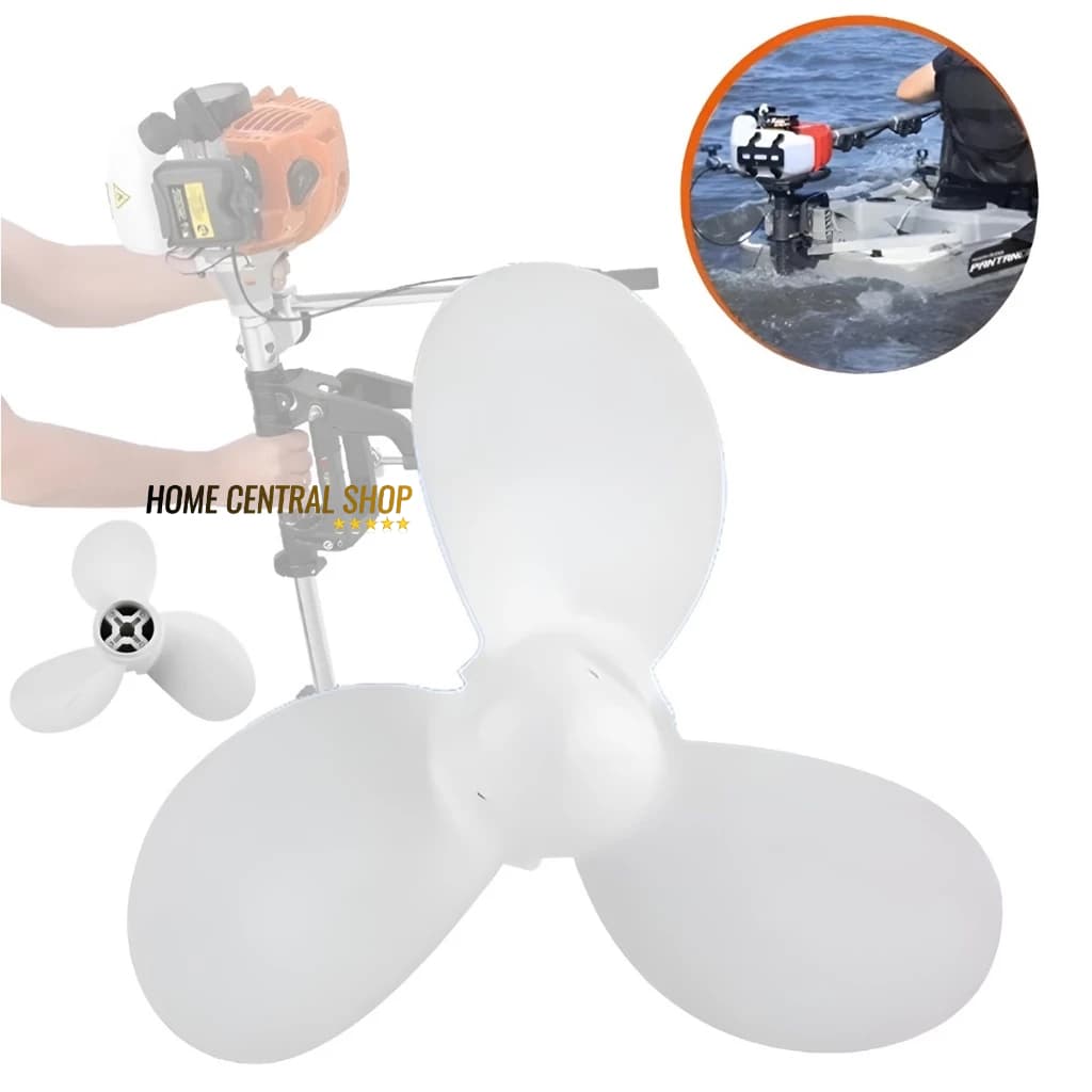 Hélice Alumínio Para Motores Rabeta Com 3 Pás 7hp Em Alumínio Barco