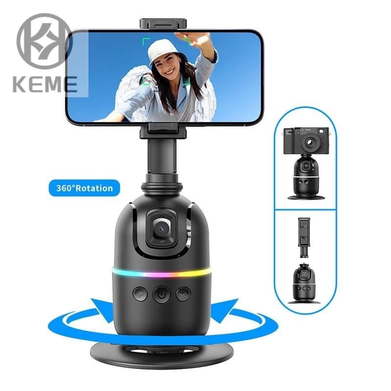 Estabilizador Gimbal de Smartphone 360° Rastreamento Inteligente de Rosto AI Controle Inteligente