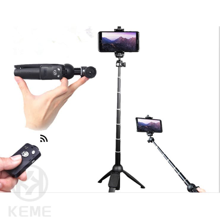 Bastão Pau De Selfie E Tripe Bluetooth Para Celular E Câmera