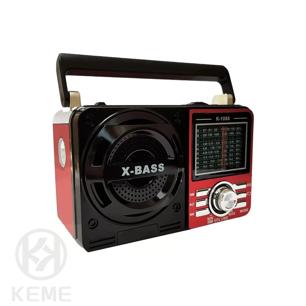 Rádio Portátil Am Fm A Pilha E Energia Usb Recárregavel 1088