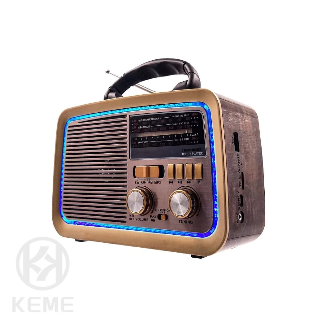 Rádio Am Fm Retrô Vintage Antigo Bluetooth Pen Drive Bivolt 3188