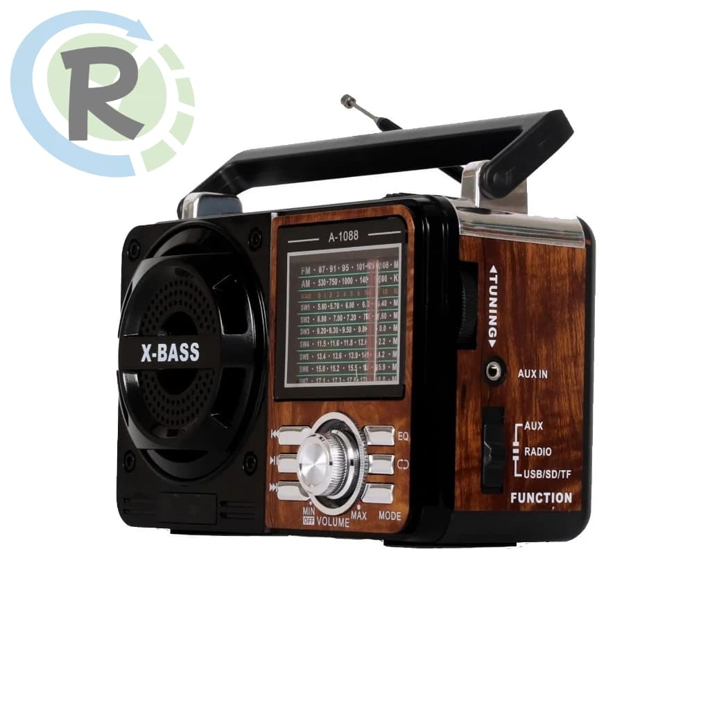 Rádio Portátil Am Fm A Pilha E Energia Usb 1088