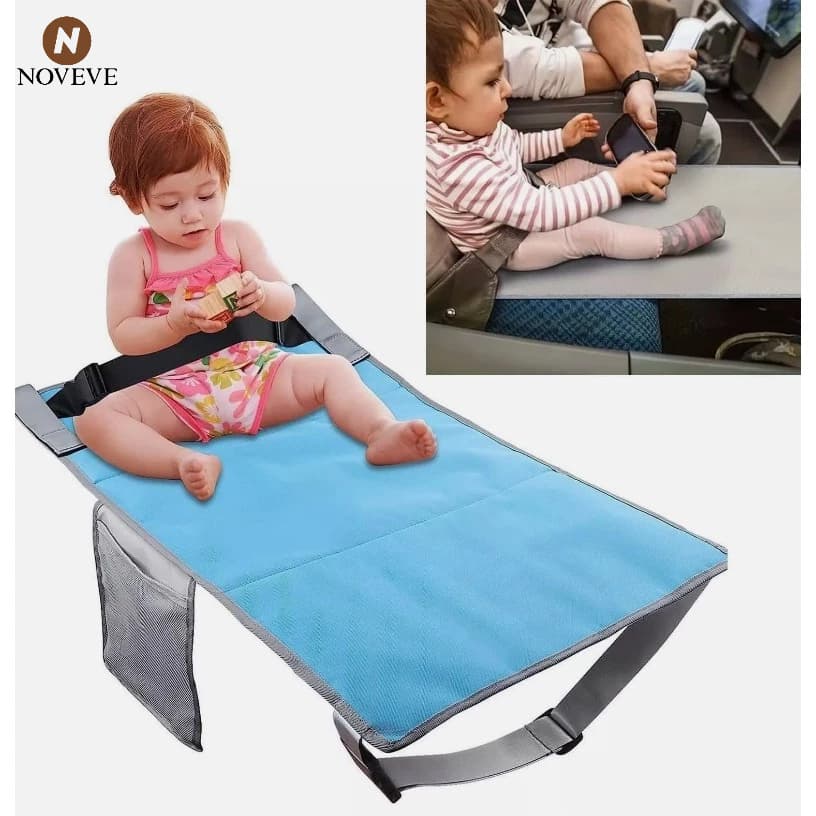 Extensor De Assento De Avião Portátil Rede De Pés Para Crianças Apoio Bebês NOVEVE
