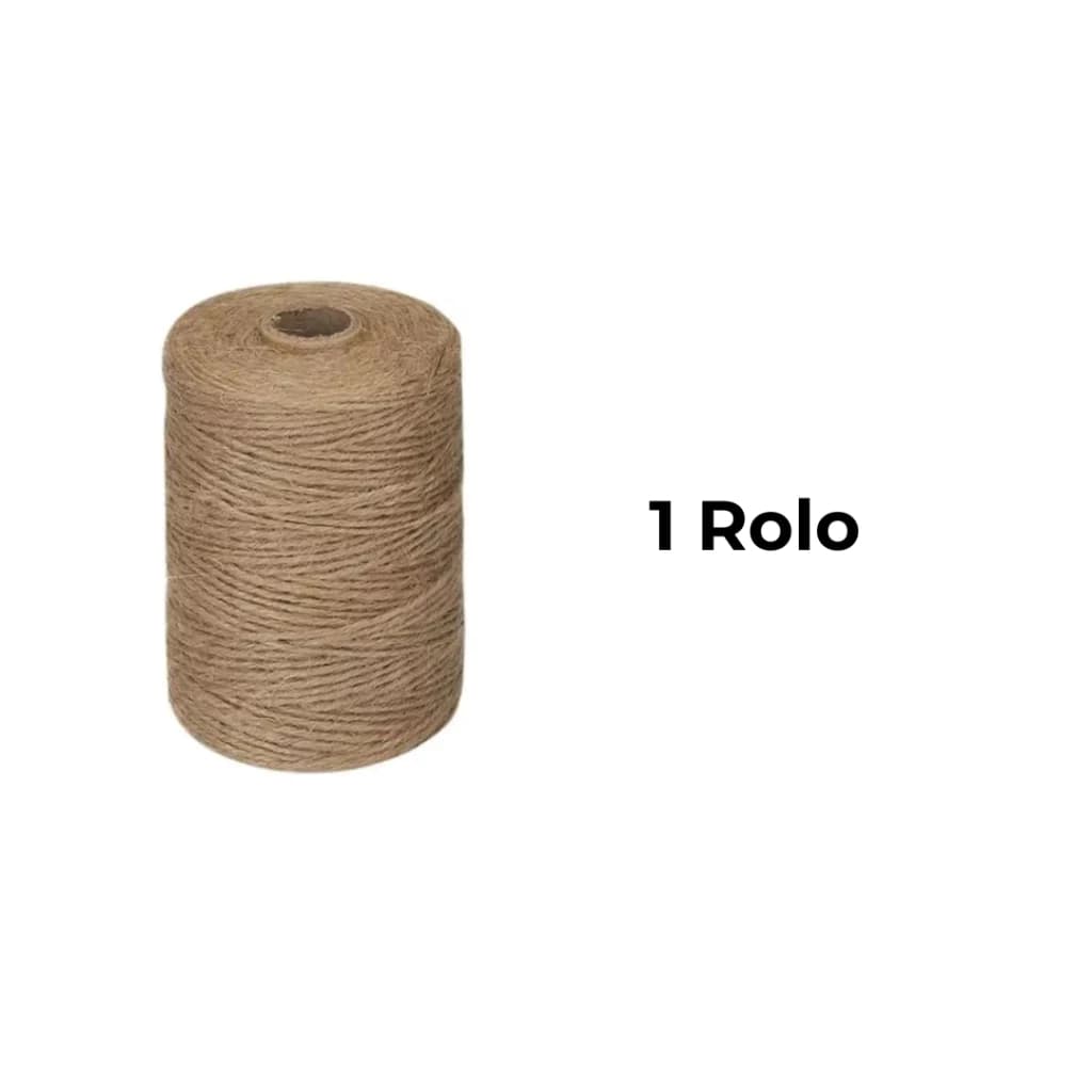 Fio De Juta Rolo 100 Metros Cordão De Juta Artesanato Lembrancinha