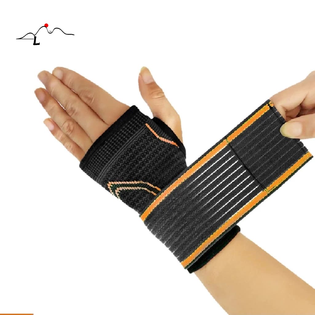 Munhequeira Ajustável de Compressão Tendinite Pulso Elástica Ortopédica