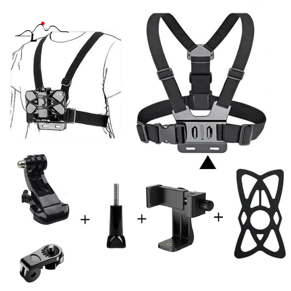 Suporte Peitoral Cinturão Premium Para Celular Câmera Gopro