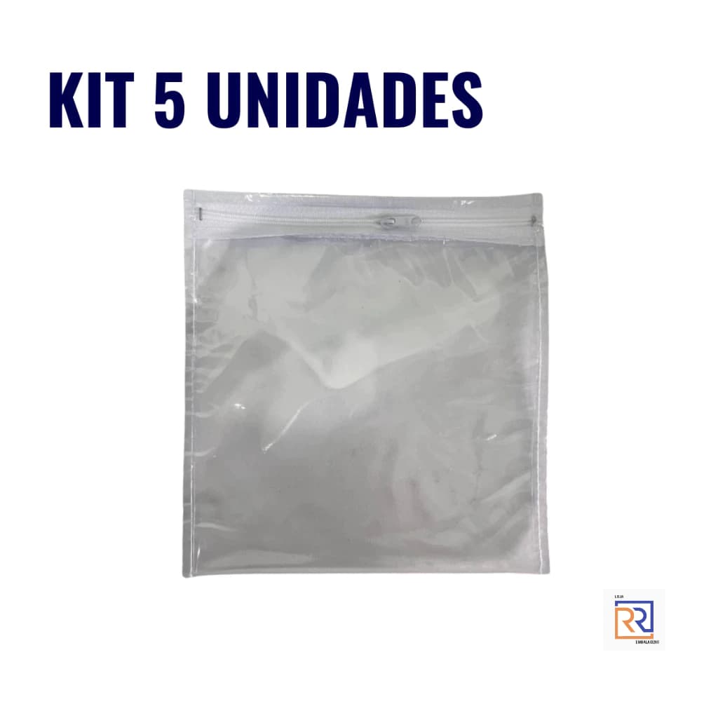 Kit 5 Un 20x20 Embalagem Saco Organizador Multiuso