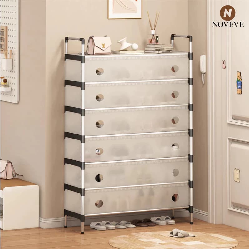 Sapateira Multiuso Para Calçados 5/6/7 Andares Organizador Desmontável armário organizador NOVEVE
