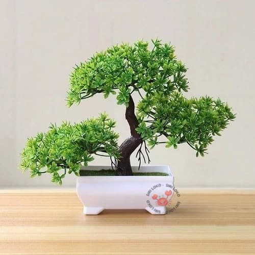 Bonsai Artificial Plástico Realista Natural Pinho Bonsai para Decorações
