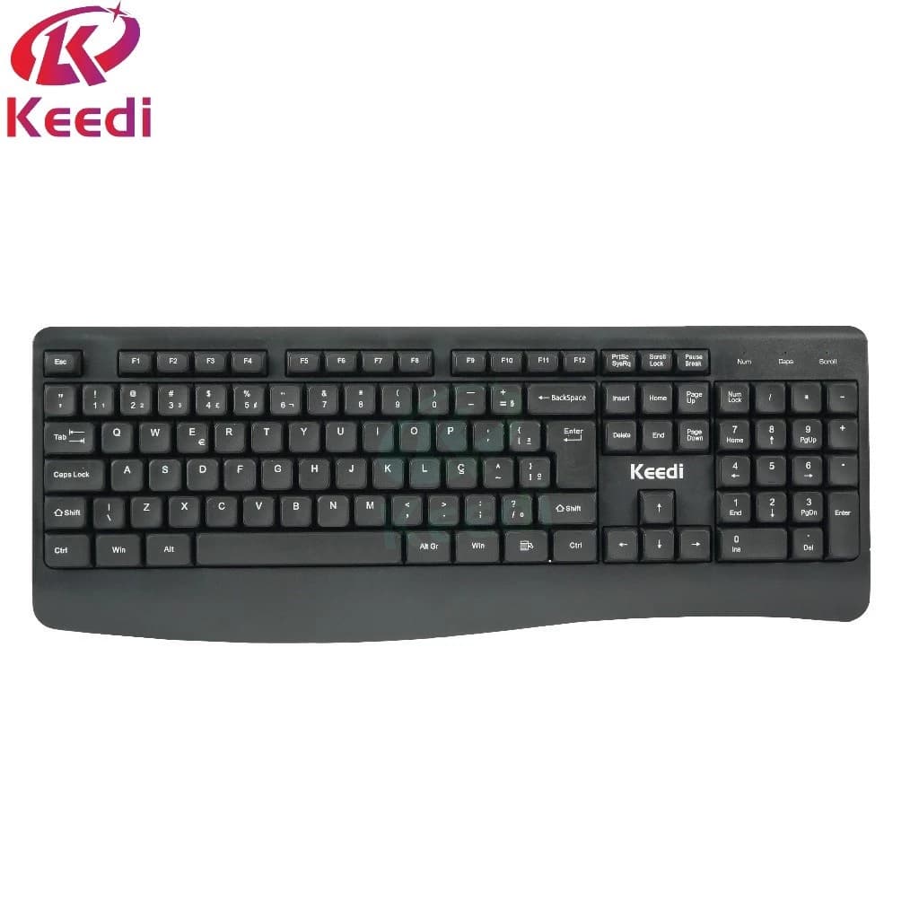 Teclado Com fio ABNT2 Para Escritório KEEDI-TEC805