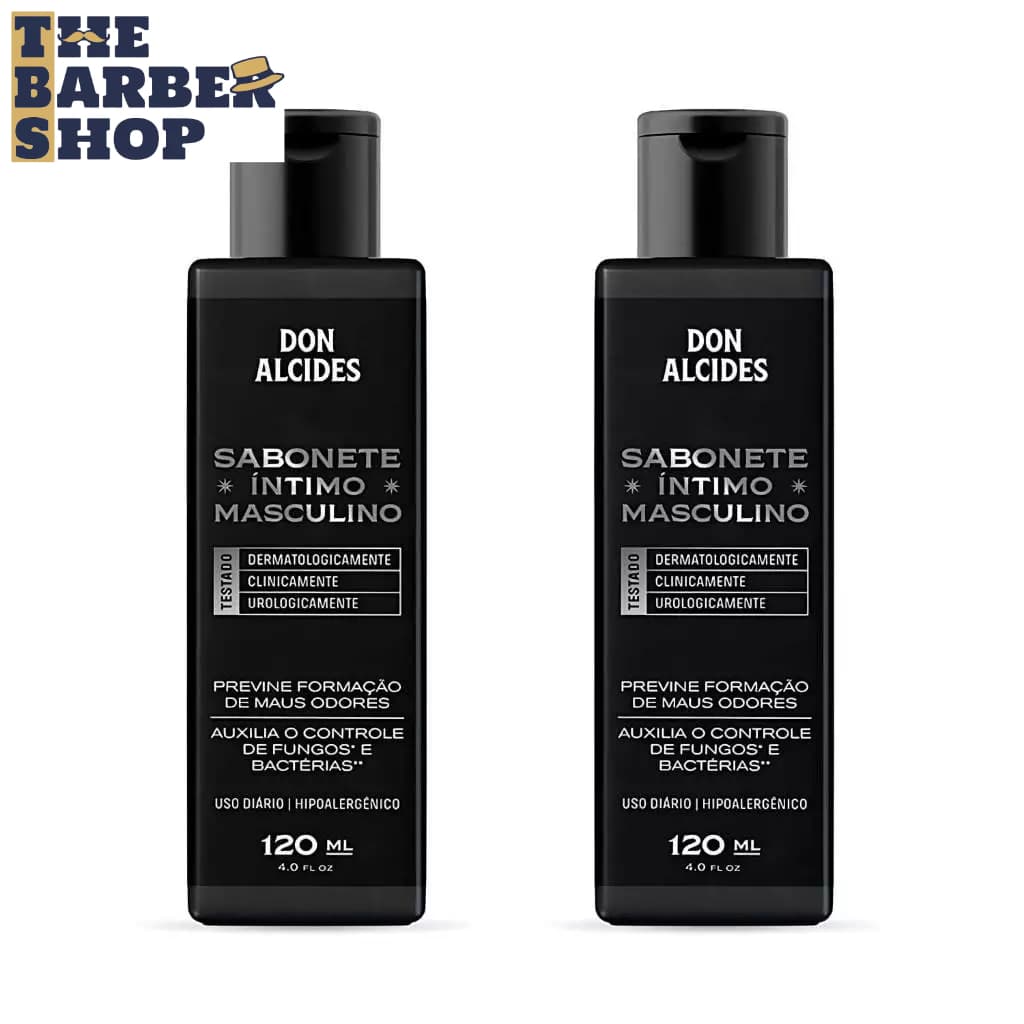 Sabonete Íntimo Masculino Don Alcides  Sem Perfume 120ml - 2 unidades