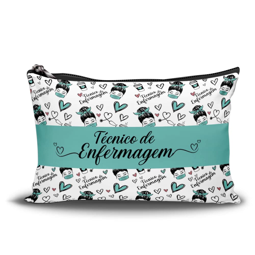 Necessaire Simples Técnico de Enfermagem Necessaire Organizadora - Necessaire Profissões