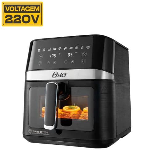 Fritadeira Air Fryer Diamondtech Oster 6L Visor 220v