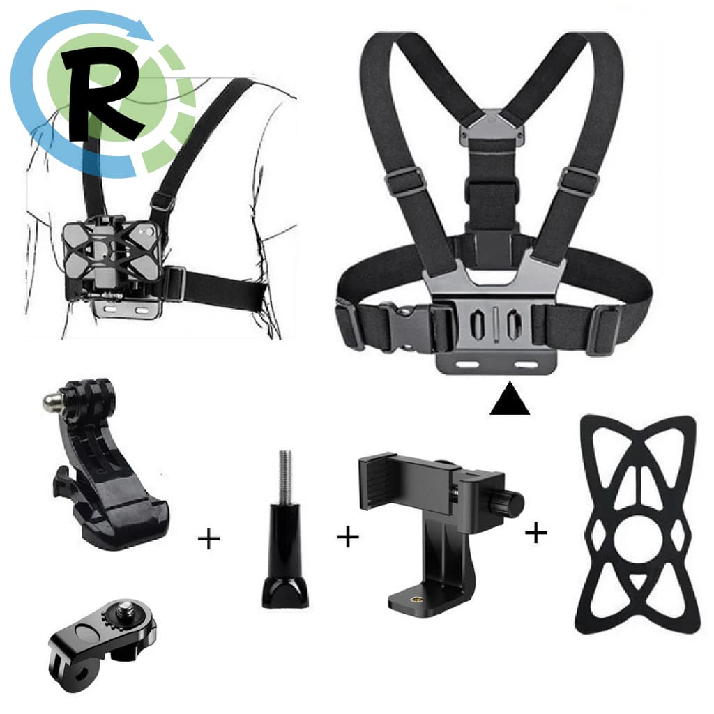 Suporte Peitoral Cinturão Premium Para Celular Câmera Gopro