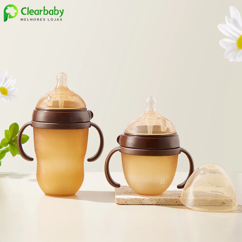 240 Ml Copo Mamadeira Infantil Anti Vazamento Com Alça