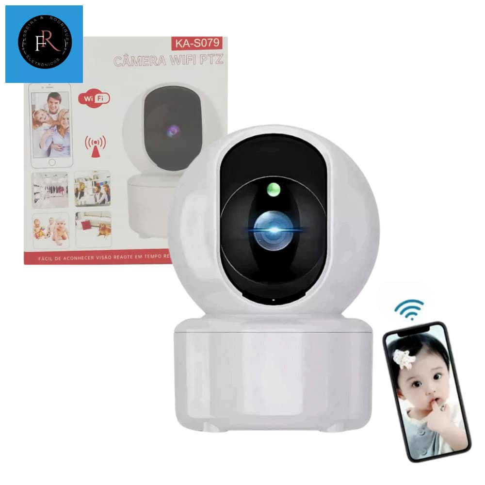 Câmera De Segurança 360° Wifi Babá Eletrônica Kapbom KA - S079