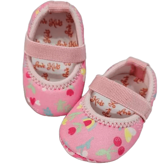 Sapatilha Calce Facil Bebê Menina Boneca Leve Confortável Elastico