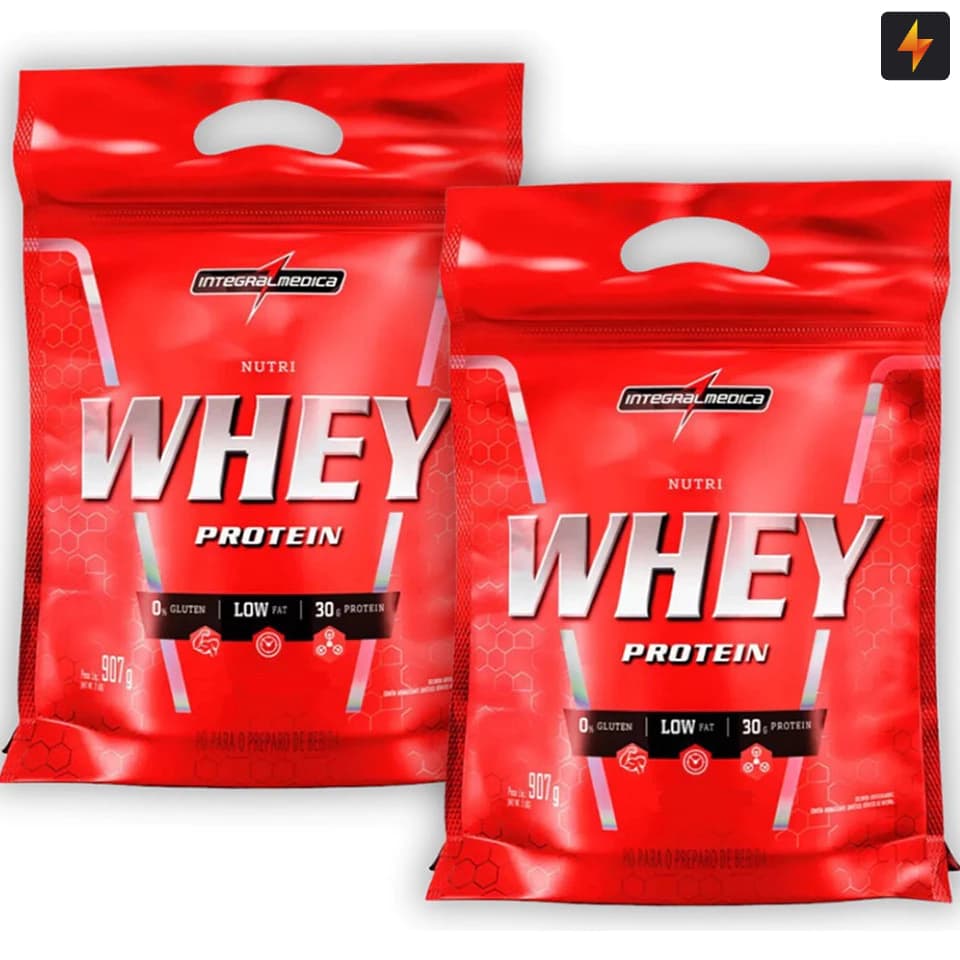 Kit 2x Nutri Whey Protein Integralmédica 900g