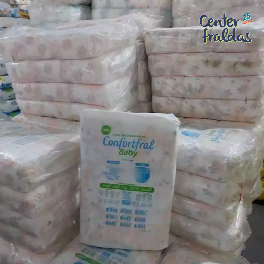 Pacotão Fraldas infantil Descartáveis Confortfral 2°linha - Promoção