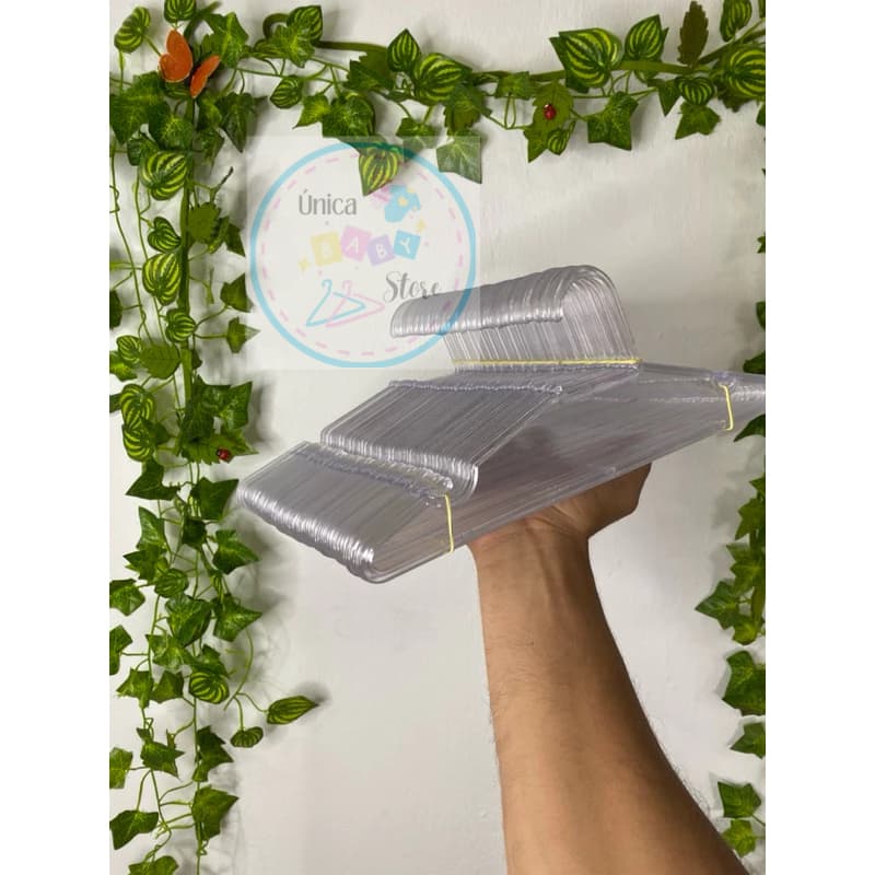 até 50 Cabides INFANTIL Acrilico Transparente ENXOVAL!