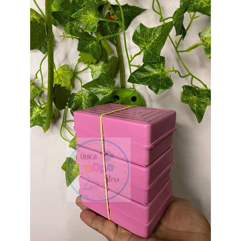 Saboneteira Quadrada com Tampa Colorida!