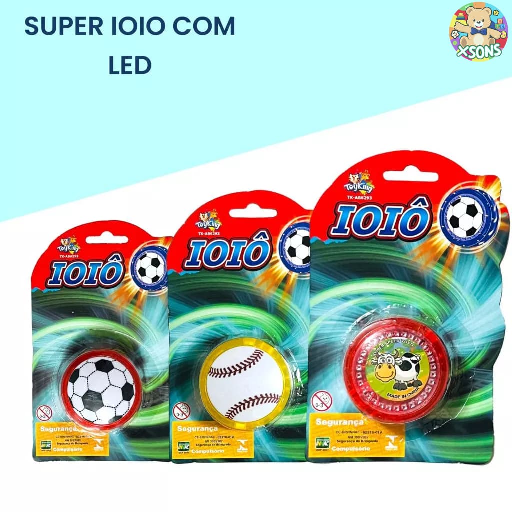 Ioio Yoyo Ioiô Com Led Infantil Para Crianças io-io Barato Promoção