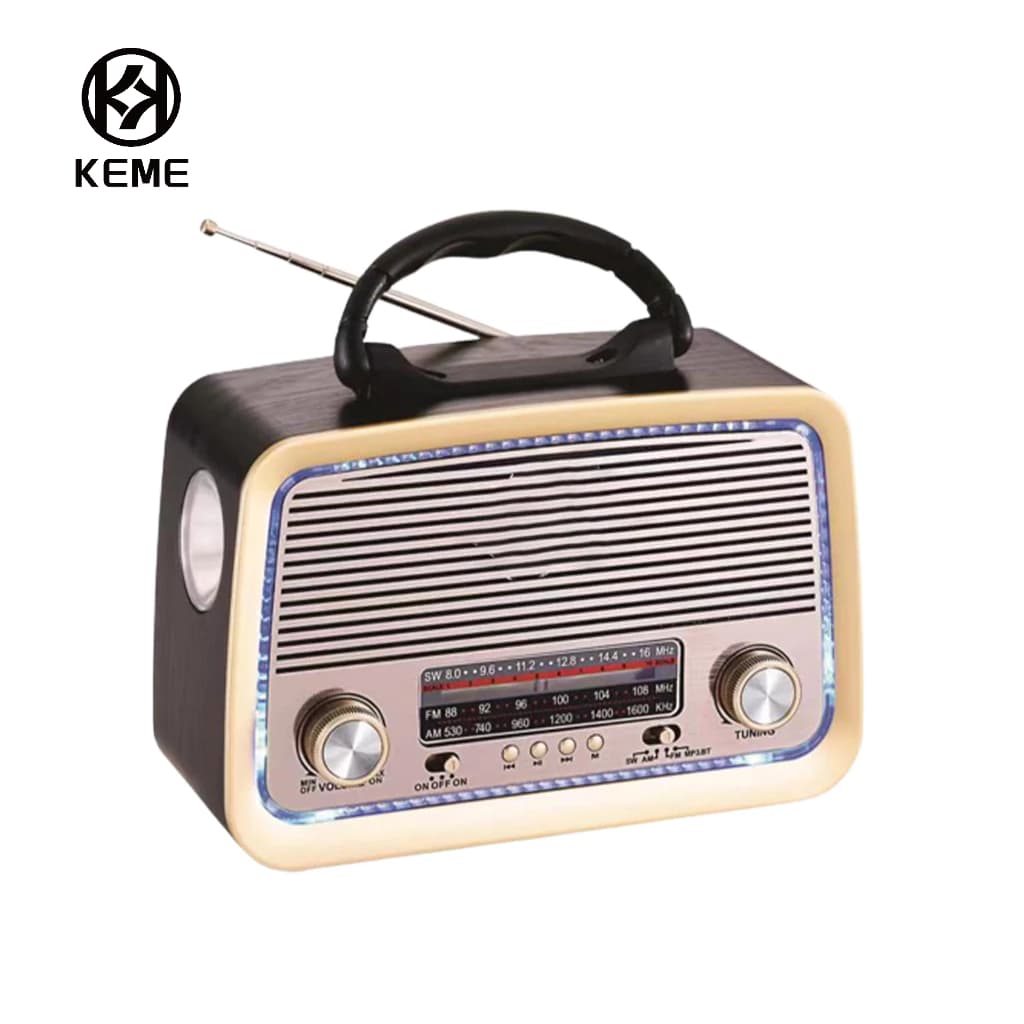 Radio  Retro Portátil Bateria Recarregável A-3199t