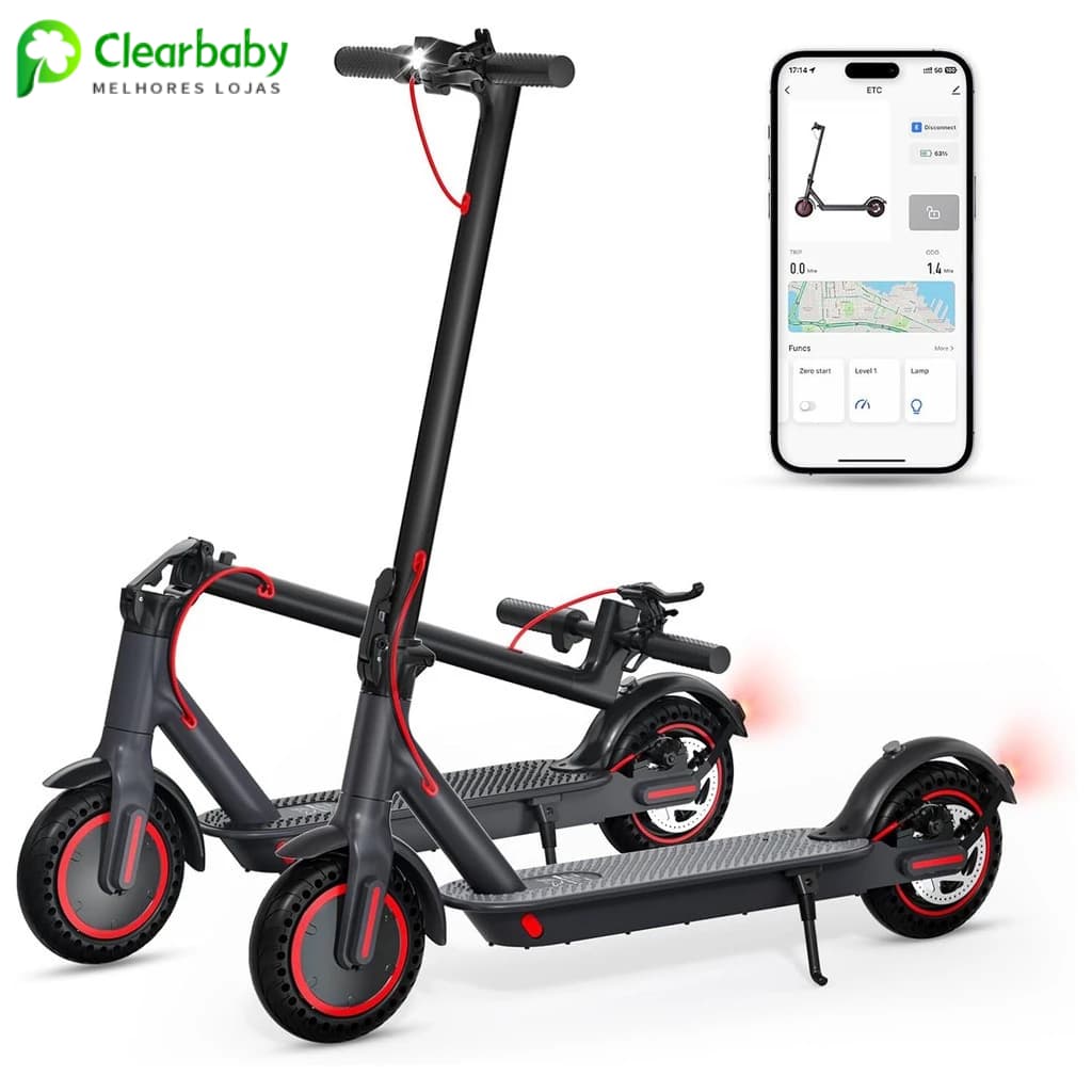 Scooter Elétrico 350W para Adultos | Suporta até 150KG | Dobrável com Bateria Potente