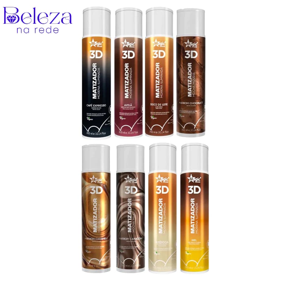 Magic Color Todos Os Efeitos De Morena Iluminada/Mocha 300ml - 100ml Escolha o Seu