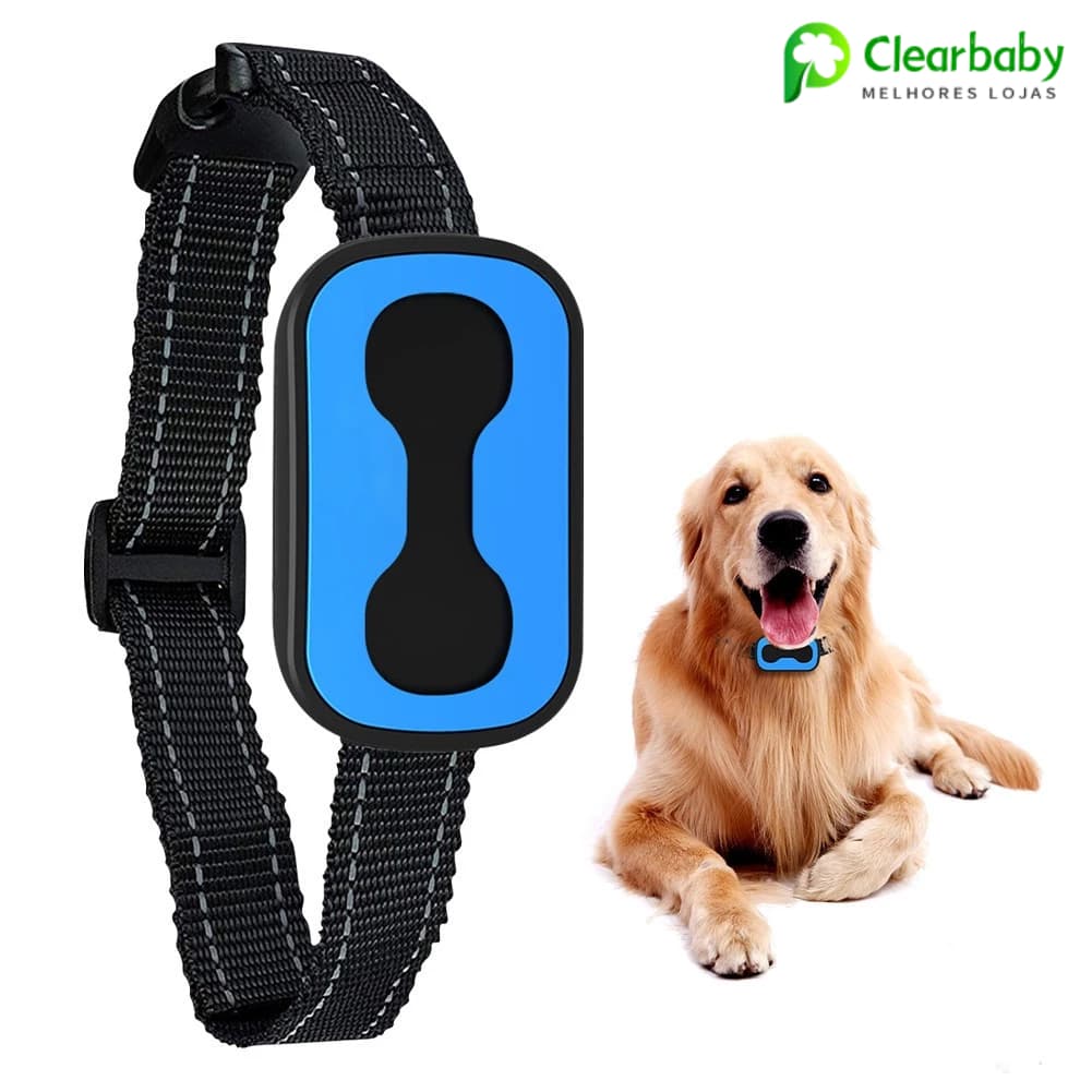 Coleira Inteligente Anti Latido Recarregavel com Controle de Vibracao