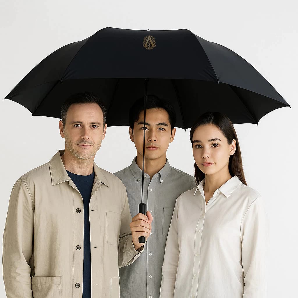 Guarda Chuva Preto Super Reforçado Grande e Resistente SZJ-008