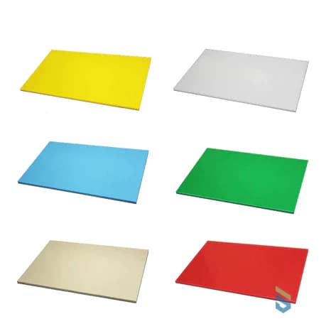 Tábua Pequena De Carne Cores Variadas Lisa Polietileno 8mm X 20cm X 30cm Cozinha Churrasco