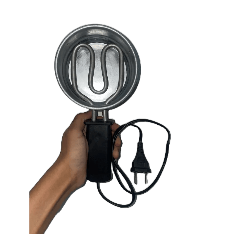 Fogareiro elétrico portatil blindado pequeno 110v e 220v