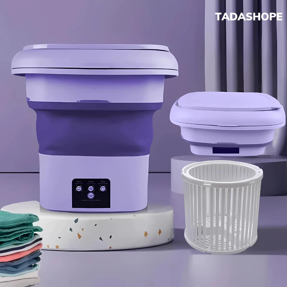 Mini máquina de lavar roupa dobrável portátil moderna máquina de lavar automática roupa interio