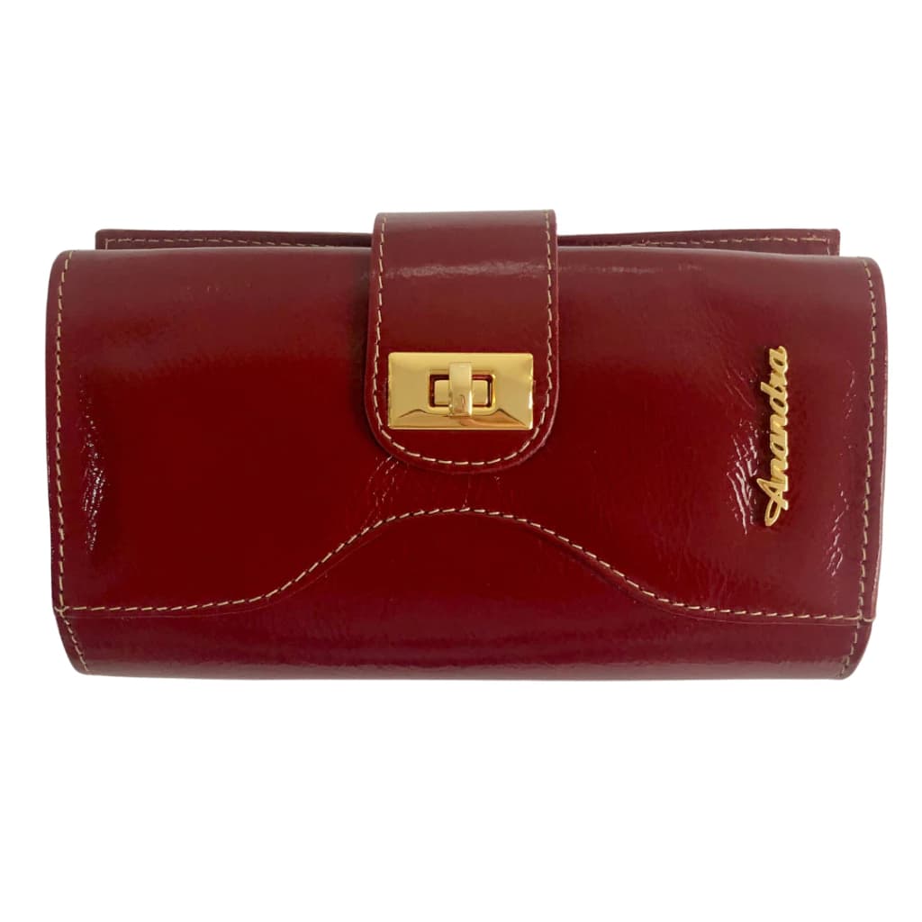 Carteira Feminina Anandra Em Couro Legítimo Modelo Ana Lúcia Tamanho Grande