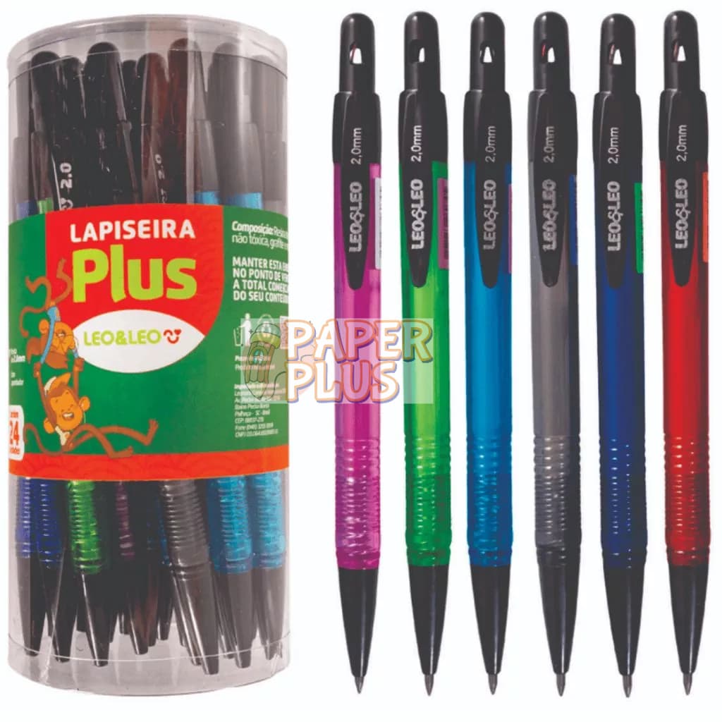 Lapiseira Plus 2.0 Várias Quantidades e Modelos Leoeleo, Material Escolar, Escritório
