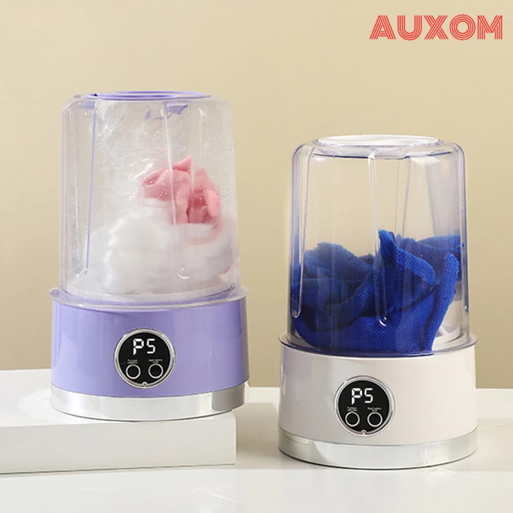 Mini Lavadora Portátil 1000ml Compacta para Roupas Delicadas e Bebê
