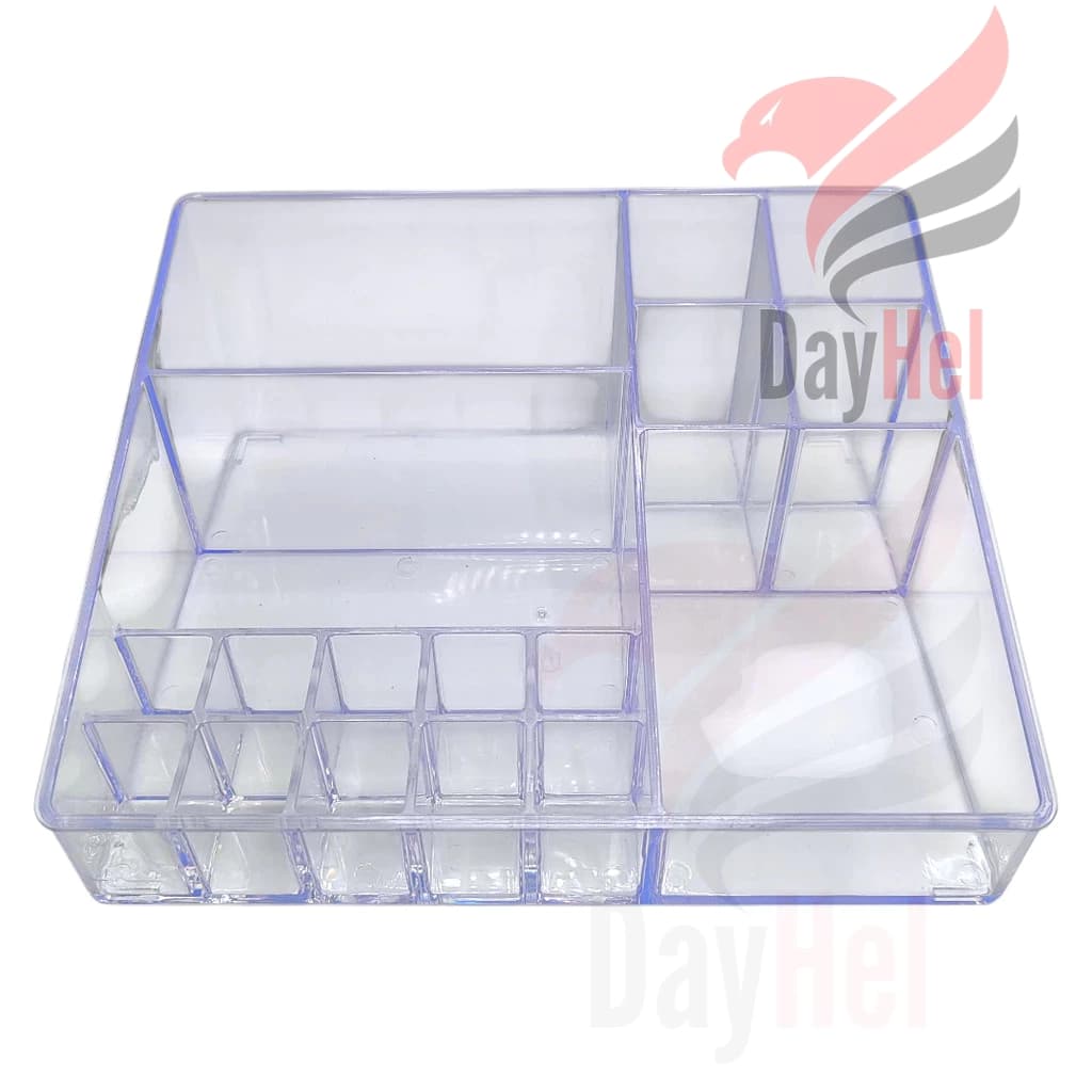 Organizador multiuso de mesa em acrílico transparente maquiagem escritório