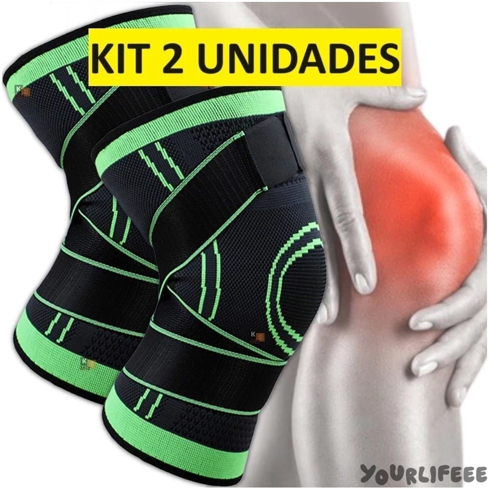 Kit 1 Joelheiras Ou Tornozeleiras De Compressão Tensor Alívio De Dor No Joelho