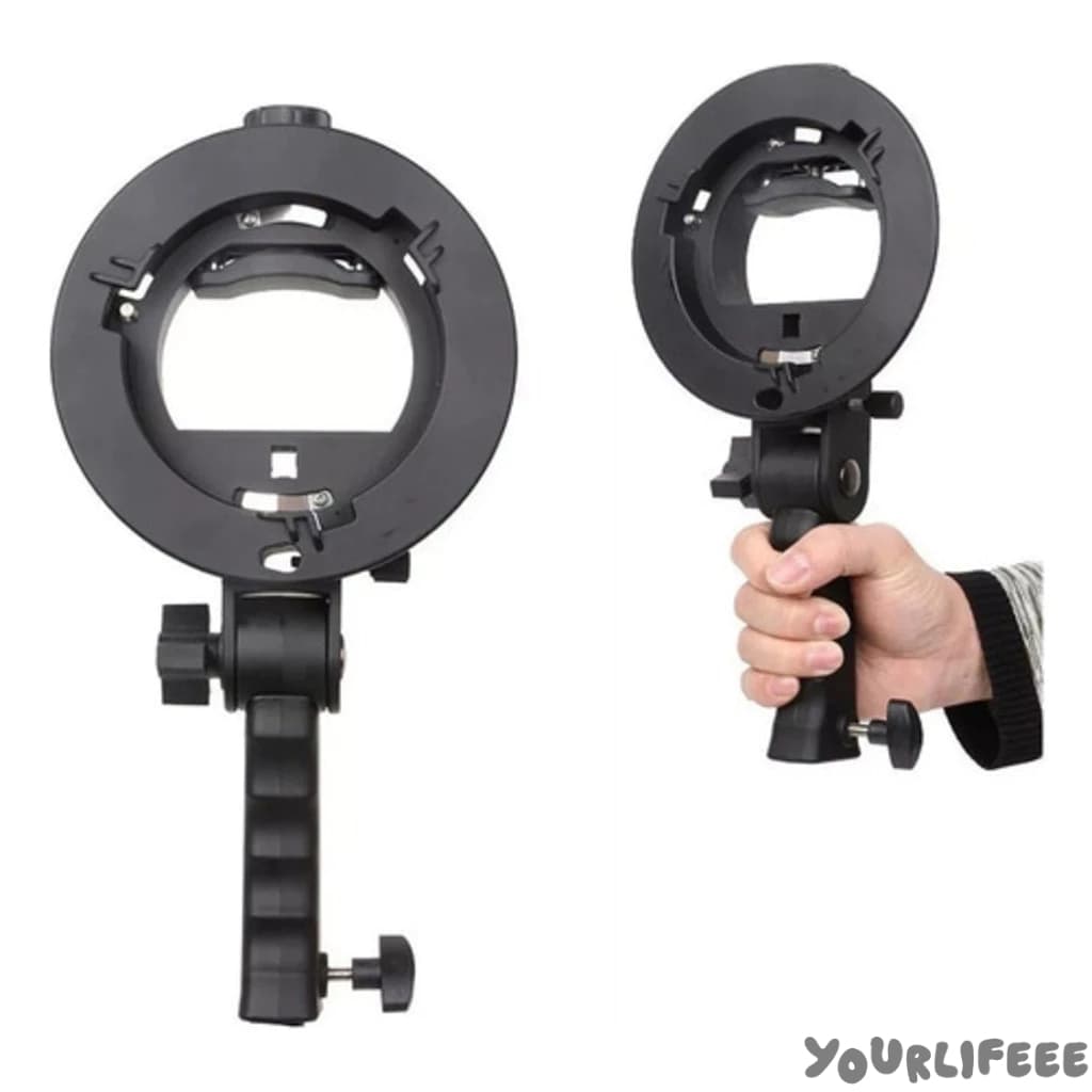 Suporte Flash Bowens De Mão Tripé Sombrinha Snoot S-type