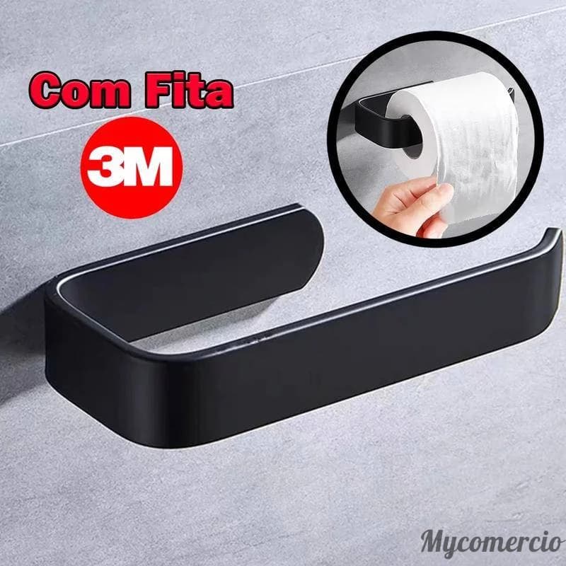Suporte De Rolo De Papel Higiênico Acessórios Banheiro 3M Cola