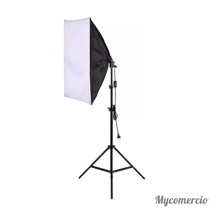 Softbox Luz contínua 50x70cm Soquete e27 - Kit com Tripé