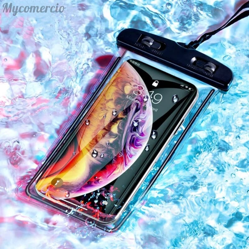 Capa Bolsa Prova Dágua Impermeável Celular Transparente Universal - Mergulhos E Chuva