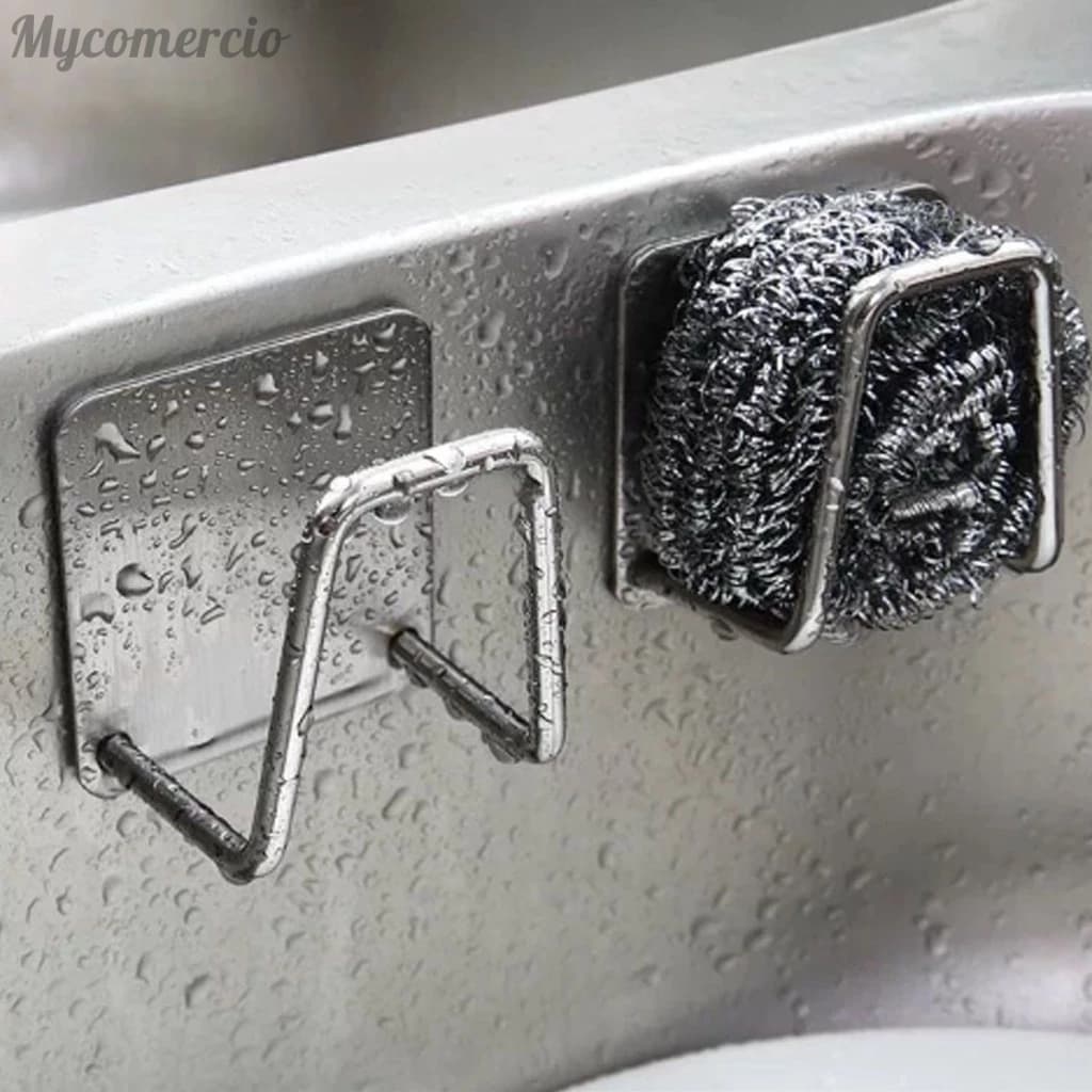 Suporte Porta Esponja Aço inoxidável Pia Cozinha Pia Sab O Banheiro Multifuncional Armazenament