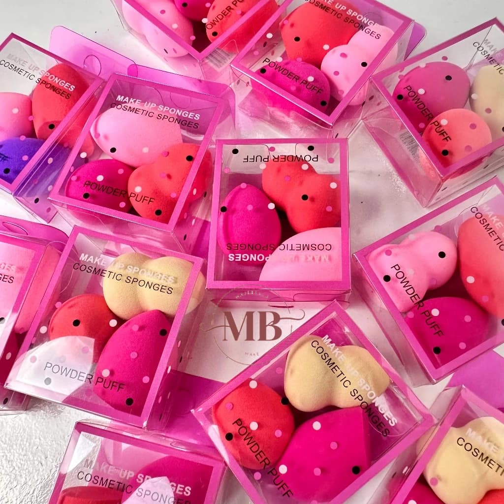 Kits 18/36 Mini Esponja Esponjinha Para Maquiagem Gota Blender Rosto Base Corretivo Contorno