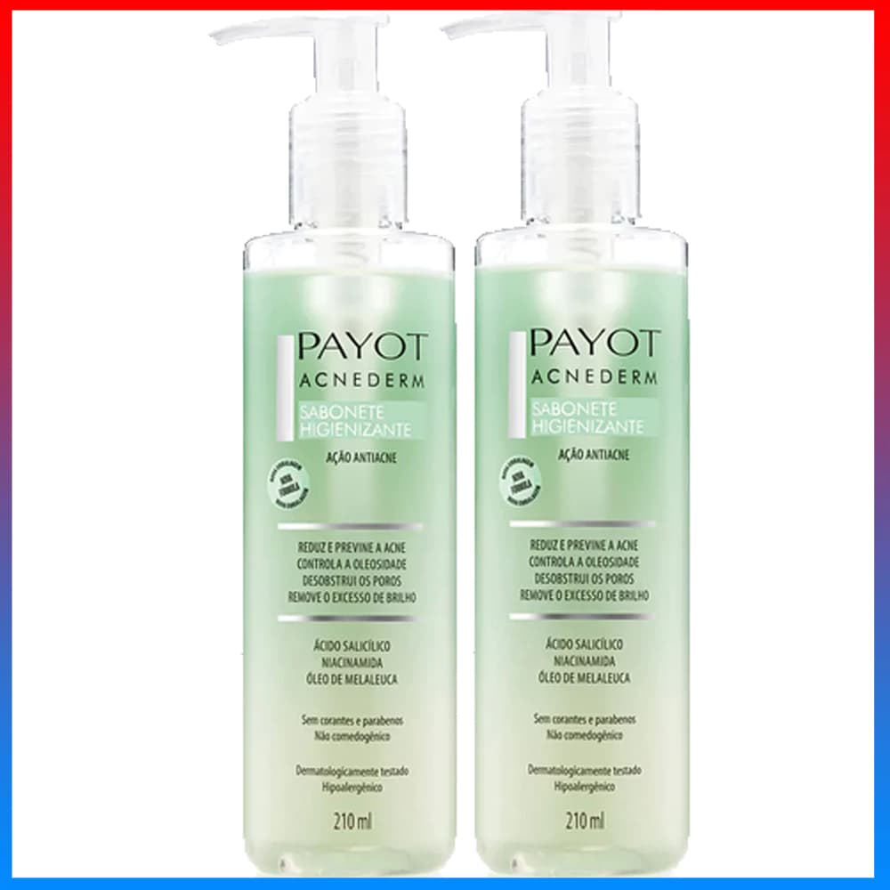 Payot Kit Acnederm Sabonete Higienizante 210ml - 2 Unidades