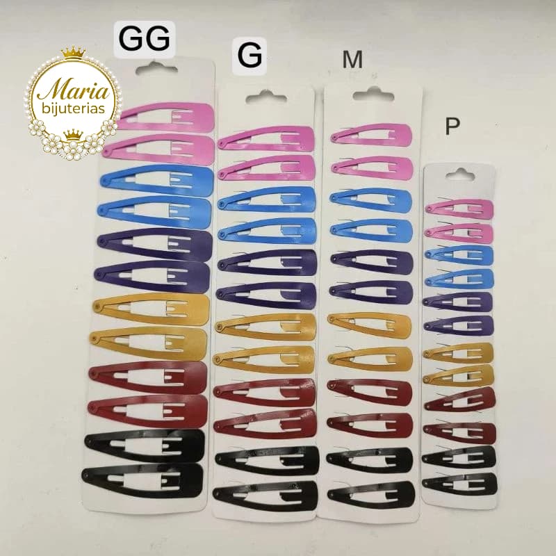 kit  36/72/144  Presilha Tic Tac Prendedor de Cabelo 3.8/4.8/5.8/6.8cm Colorido