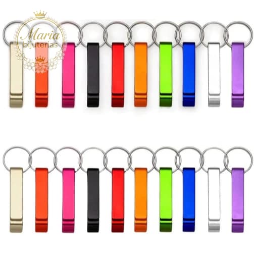 Kit 6/12  Abridor de Garrafas e Latas Metálico   Chaveiro Abridor de Bebidas PCT