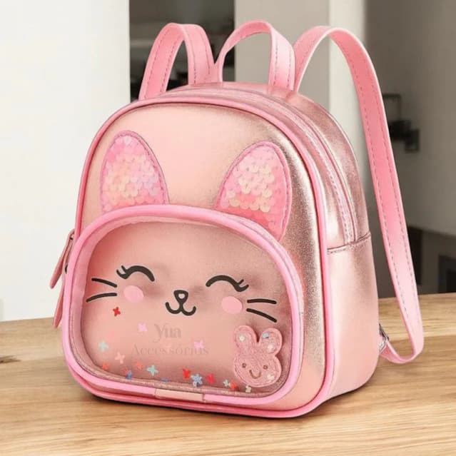 Mochila infantil  escolar menina com dois compartimentos ideal para passeio , creche, caminhada