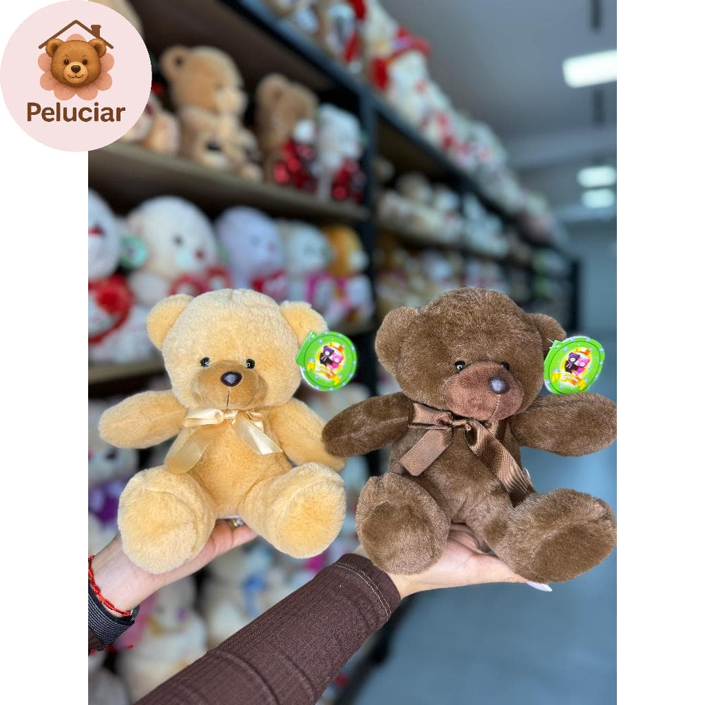 Ursinhos de Pelucia Varias Cores 15cm com Laço - Lembrança, cestas de presente, decoraçao